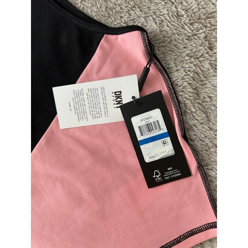 DKNY Women’s Colorblocked Cropped Tank Top XL New $50 - Picture 5 of 9